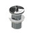Plug and Waste 32mm x 70mm Brass with Deluxe Plug With Overflow Chrome [139689]
