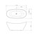 Cupid Freestanding Bath 1700mm White [150217]