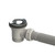 Bath Pop Down® Plug and Waste 40mm Connection With External Overflow Kit Chrome [150997]