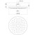 Invigra Overhead Shower Head 200mm Chrome 3Star [153060]