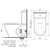 Luna Cleanflush Wall Faced Toilet Suite Back Entry Soft Close Seat White 4Star [155005]