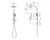 Rush Twin Shower 3Star Chrome [153351]