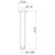 Titan Ceiling Shower Arm 212mm Stainless Steel [192697]