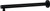 Matcha Straight Shower Arm 380mm Round Matte Black [250010]