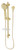 Vivid Hand Shower on Rail 5Star Brushed Gold [153571]