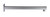 Chai Straight Shower Arm 380mm Square Chrome [250203]
