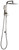 Chai Twin Shower Square 3Star Brushed Nickel [250214]