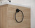 Chia Towel Ring Matte Black [250237]