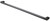 Sandalwood (Surrey) Towel Rail Single 750mm Gun Metal [250252]