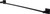Mint Towel Rail Single 750mm Matte Black [250283]