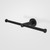 Virtu Circit Double Toilet Paper Holder Matte Black [287252]