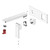 Edge II Wall Mixer Set 200mm Spout (Trim Kit Only) Chrome LF [285813]