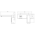 Edge II Wall Mixer Set 200mm Spout (Trim Kit Only) Chrome LF [285813]