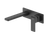 Edge II Wall Mixer Set 200mm Spout (Trim Kit Only) Black LF [285884]