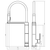 Edge II Sink Mixer with Detachable Veggie Spray Black LF [285888]