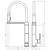 Edge II Sink Mixer with Detachable Veggie Spray Black LF [285888]