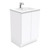 Dolce Fingerpull 2 Drawer Vanity On Kickboard 600mm Gloss White 1 Tap Hole [165923]