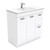 Dolce Ceramic Unicab Vanity On Kickboard Right Drawers Solid/Handle White 900mm 1 Tap Hole [165265]