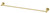 Radii Towel Rail Single 800mm Round Plate Brushed Gold [155306]