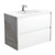 Dolce 900 Ceramic Moulded Basin-Top + Amato Satin White Cabinet Wall-Hung 2 Drawer 1 Tap Hole [191694]