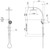 Vivid Twin Rail Shower 5Star Brushed Gold [155283]