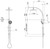 Vivid Twin Rail Shower 5Star Brushed Gold [155283]