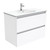 Rotondo 900 Ceramic Moulded Basin-Top + Quest Gloss White Cabinet Wall-Hung 2 Drawer 1 Tap Hole [197329]