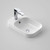 Luna Universal Inset Basin w/Overflow White 1TH [156276]