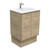 Dolce 600 Ceramic Moulded Basin-Top + Edge Scandi Oak Cabinet on Kick Board 1 Tap Hole [197547]