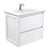 Dolce 750 Ceramic Moulded Basin-Top + Hampton Satin White Cabinet Wall-Hung 3 Tap Hole [197605]