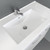 Dolce 750 Ceramic Moulded Basin-Top + Fingerpull Satin Black Cabinet On Kick Board 1 Door 2 Left Drawer 1 Tap Hole [197617]