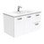 Dolce 900 Ceramic Moulded Basin-Top + Unicab Gloss White Cabinet Wall-Hung 2 Door 2 Left Drawer 3 Tap Hole [197656]