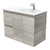 Dolce 900 Right Offset Ceramic Basin-Top + Edge Industrial Cabinet Wall-Hung 2 Door 2 Drawer 3 Tap Hole [197717]