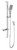 Nx Cape Hand Shower on Rail 3Star Chrome [156624]
