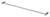 Vivid Slimline Towel Rail Single 800mm Chrome [156688]