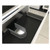 Vanessa 750 Poly-Marble Moulded Basin-Top Single Bowl + Quest Gloss White Cabinet On Kick Board 2 Drawer 1 Tap Hole [197907]