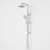 Luna System Shower on Rail w/Overhead Chrome 4Star [156796]