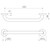 Home Collection Straight Chrome Grab Rail 450mm [156701]