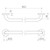 Home Collection Straight White Grab Rail 600mm [156704]