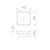 Tribute Inset Basin Square 400mm No Overflow White 0 Tap Holes [156785]