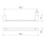 Luna Single Towel Rail 630mm Chrome [156676]