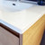 Joli Ceramic Moulded Basin-Top + Amato Satin White Cabinet On Kick Board with Solid Panels 4 Drawer 1200mm 1 Tap Hole [191600]