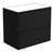 Amato 750 Satin Black Base Cabinet Wall-Hung 2 Drawer [191631]