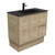 Montana 900 Solid Surface Moulded Basin-Top + Edge Scandi Oak Cabinet On Kick Board 2 Door 2 Left Drawer 1 Tap Hole [196498]