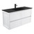 Montana 1200 Solid Surface Moulded Basin-Top + Hampton Satin White Cabinet Wall-Hung 4 Drawer 1 Tap Hole [196388]