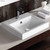 Low Profile Semi-Inset Basin 500mm x 445mm White 1 Tap Hole [157454]