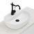 Chica Above Counter Basin 505mm x 120mm x 385mm White 1 Tap Hole [158211]