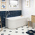 Eleanor Fluted Left-Hand Acrylic Corner Bath 1500mm [299972]
