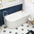 Eleanor Fluted Left-Hand Acrylic Corner Bath 1500mm [299972]