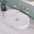Eleanor Oval Above Counter Fluted Basin Gloss White [299955]